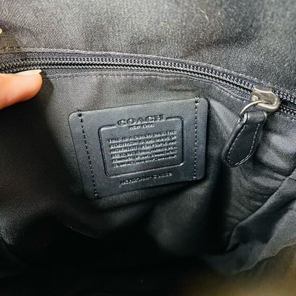 Coach Graham Pack In Blocked Signature Canvas With Varsity Stripe - Picture 12 of 15